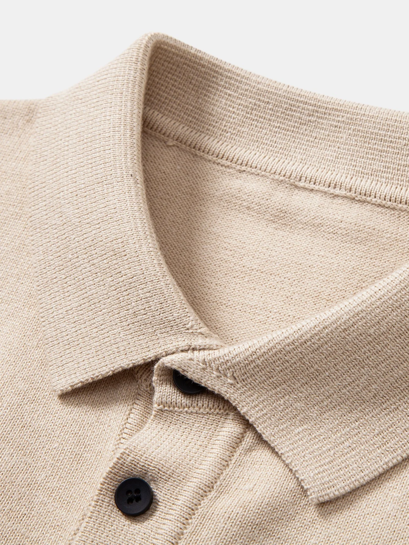 Alfonso® | Long Sleeve Stripe Knit Polo Shirt - Image 9
