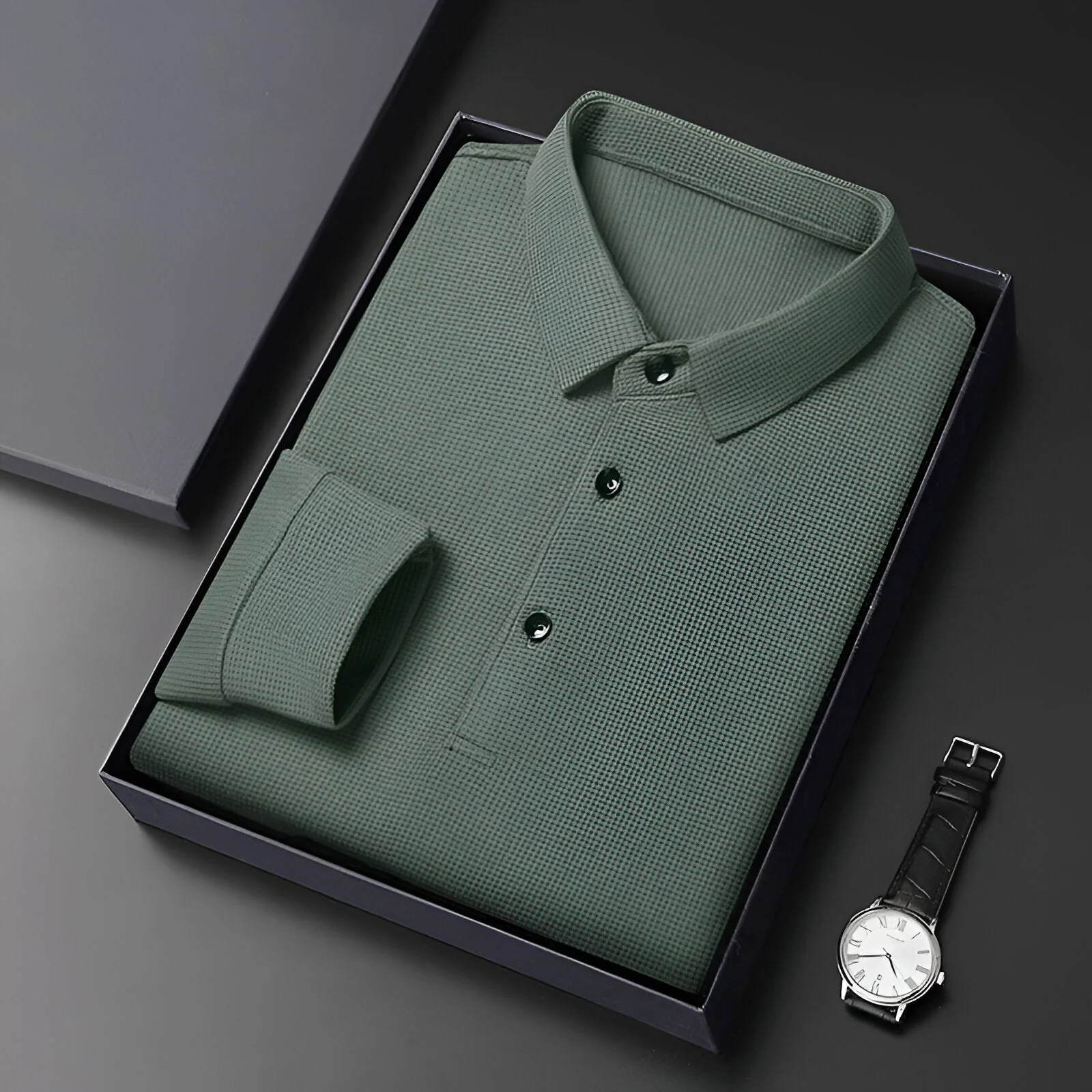 Alfonso® | Luxury Polo With Long Sleeves - Image 2