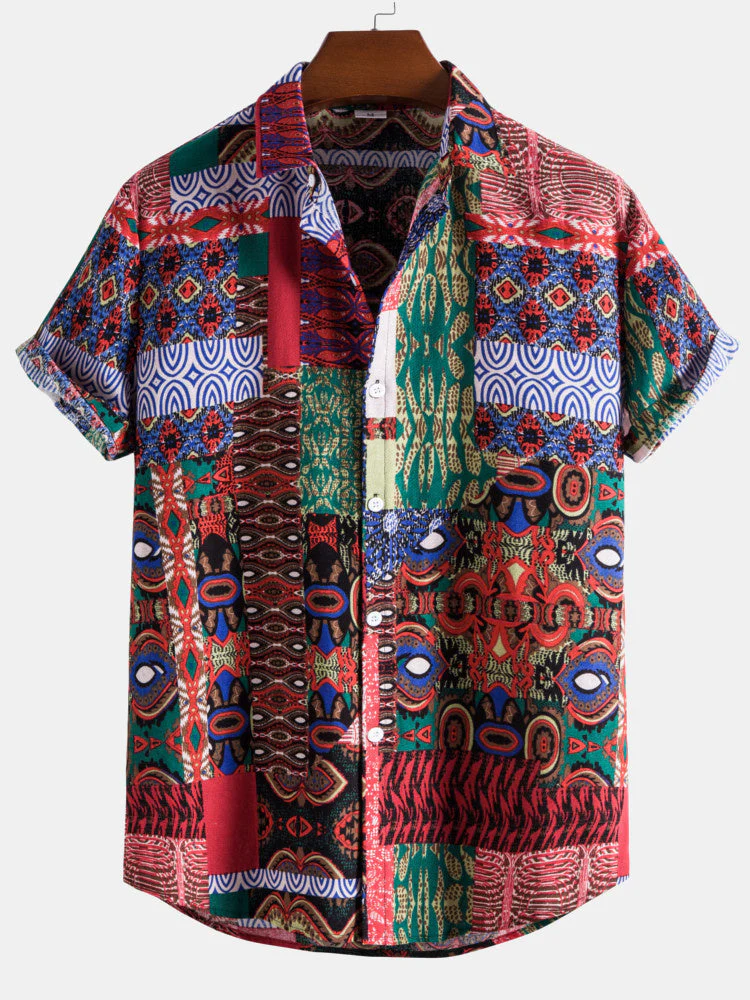 Alfonzo® | Ethnic Pattern Cotton Shirts - Image 3