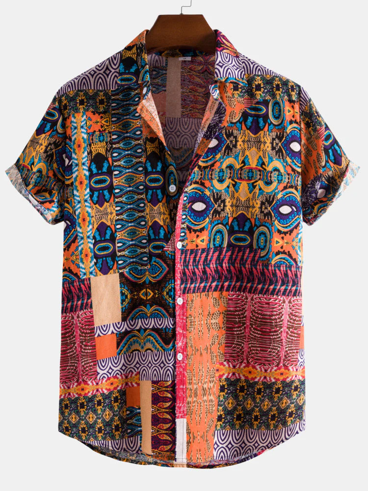 Alfonzo® | Ethnic Pattern Cotton Shirts - Image 5
