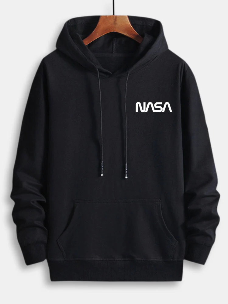 Alfred | NASA Print Cotton Hoodie - Image 5