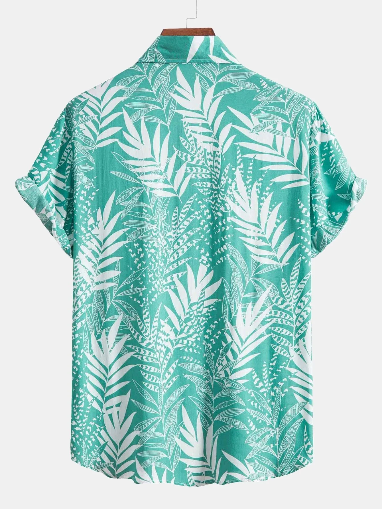 Algar® | Viscose Leaf Print Shirt - Image 2