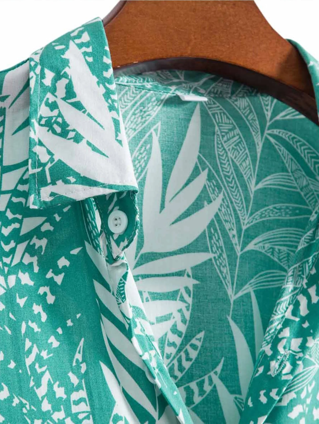 Algar® | Viscose Leaf Print Shirt - Image 3