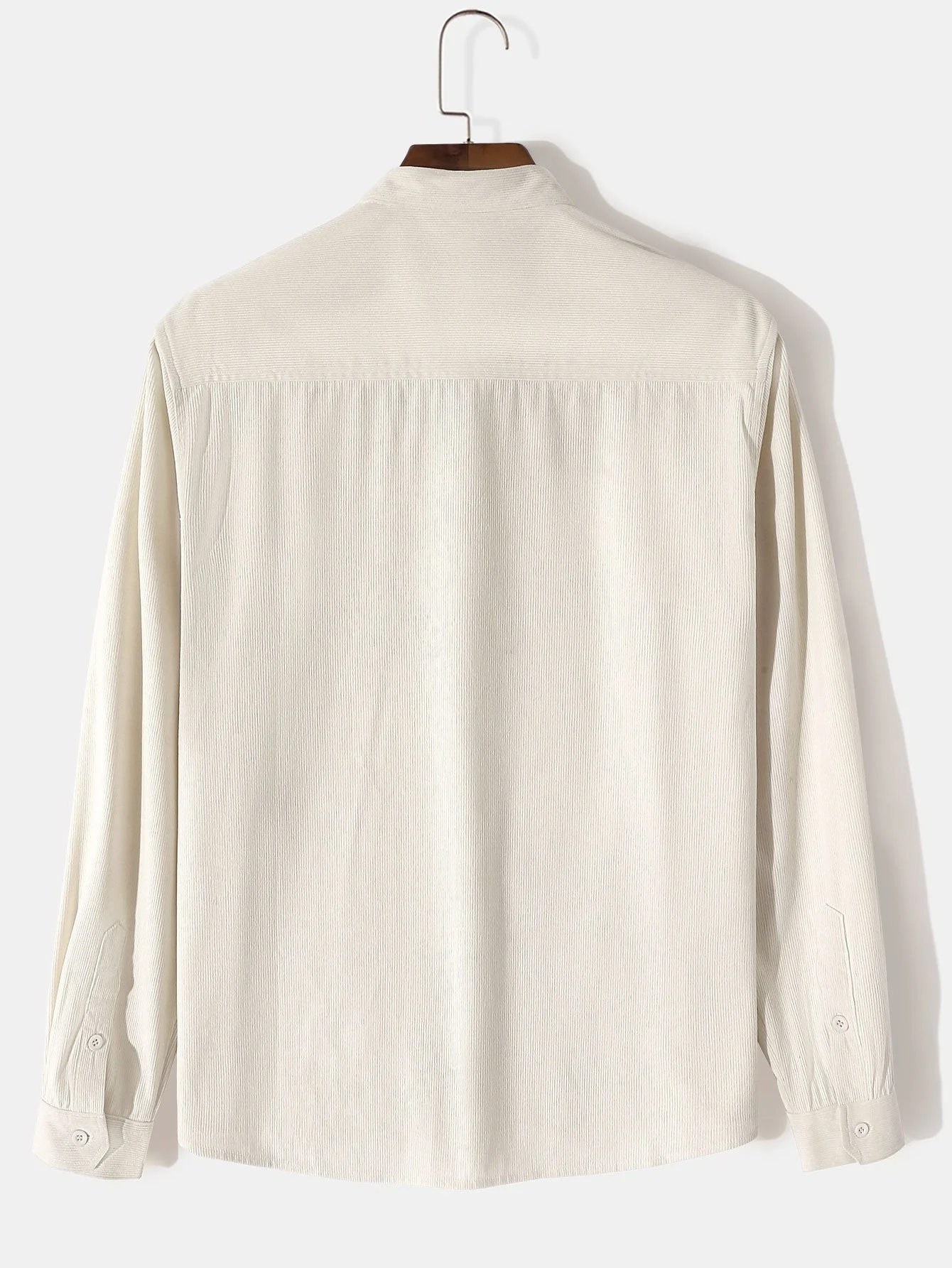 Alger® | Long Sleeve Stand Collar Corduroy Shirt - Image 2