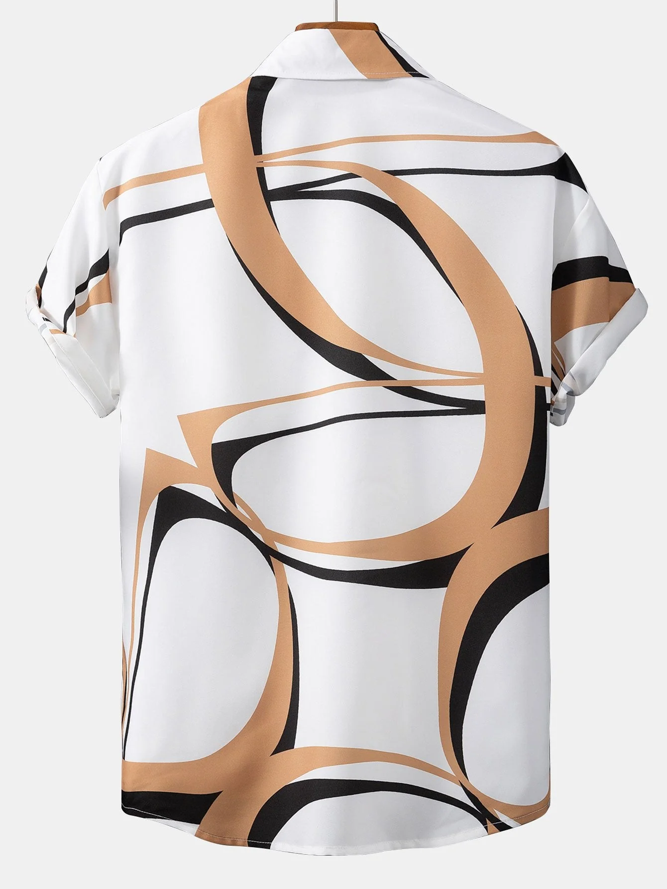 Alisander® | Abstract Print Button Up Shirt - Image 2