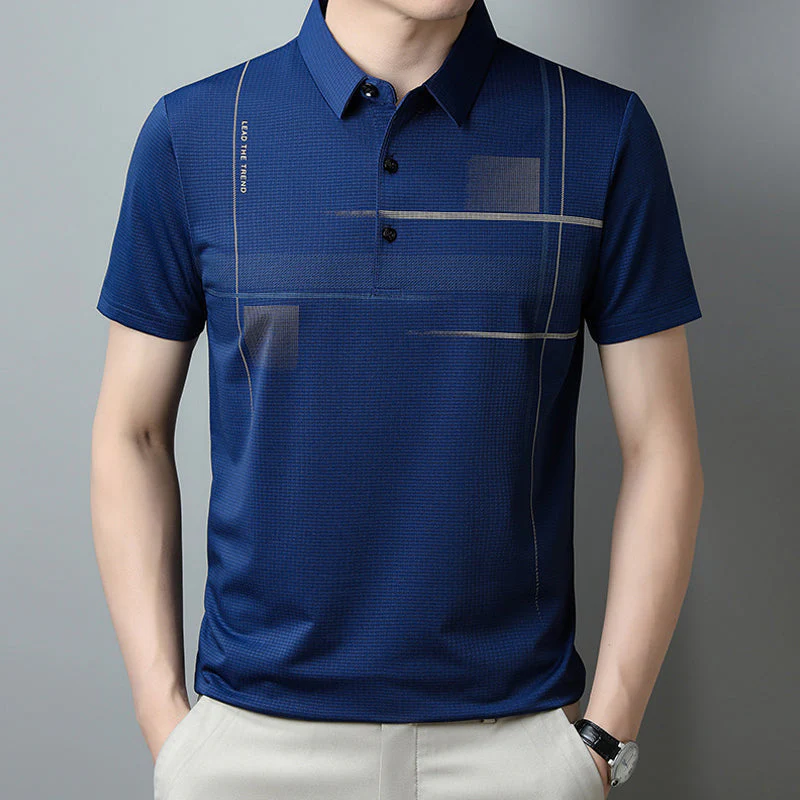 Alistair® | Loose, Cool And Breathable T-Shirt With Revere Collar For Men - Image 10