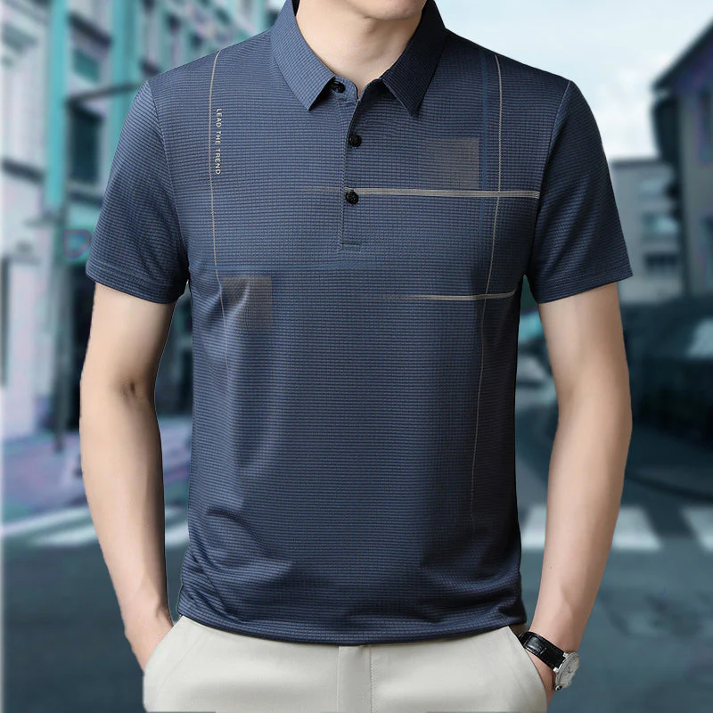 Alistair® | Loose, Cool And Breathable T-Shirt With Revere Collar For Men - Image 3
