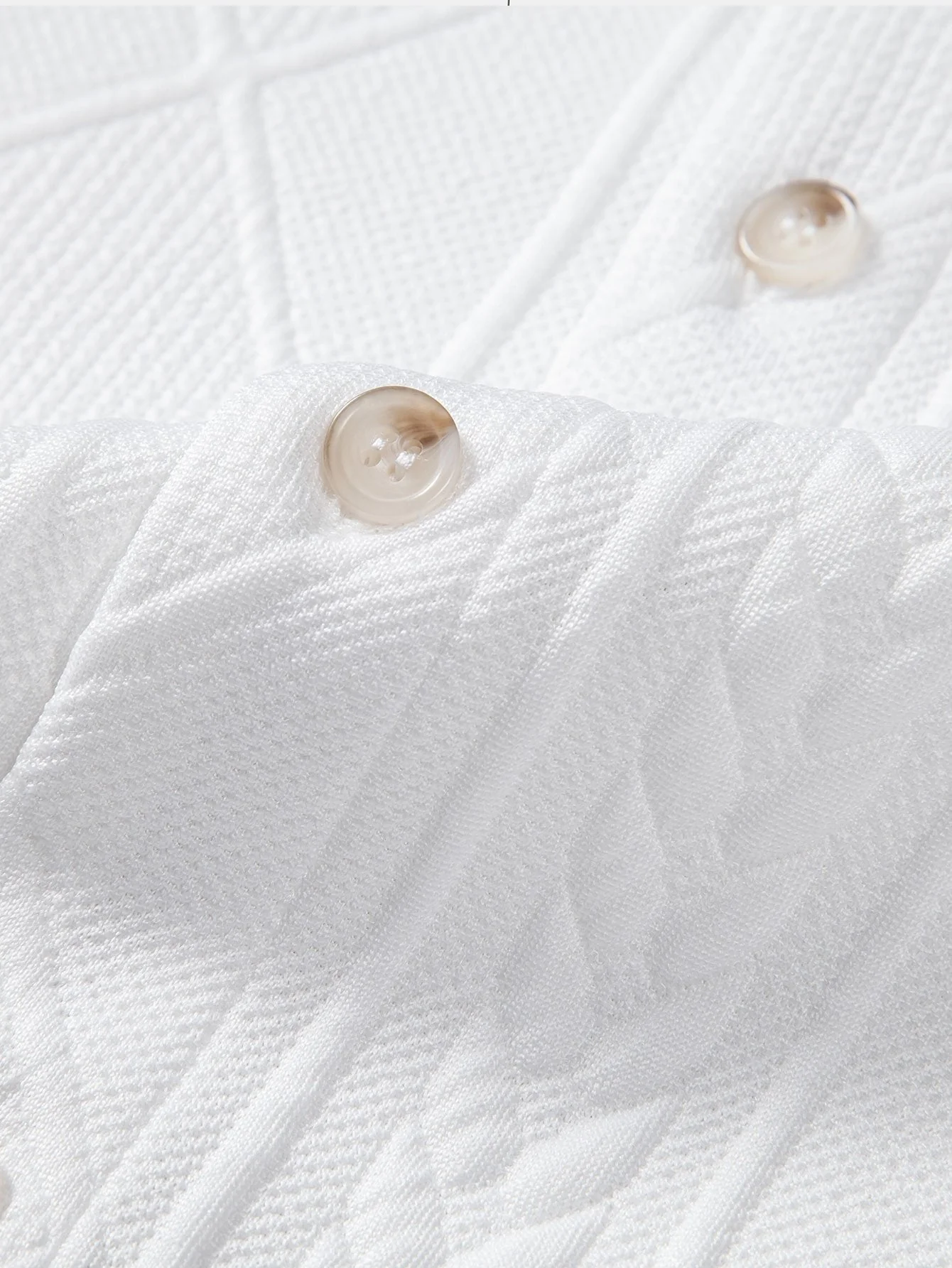 Allart® | Geometric Jacquard Button Up Shirt - Image 6