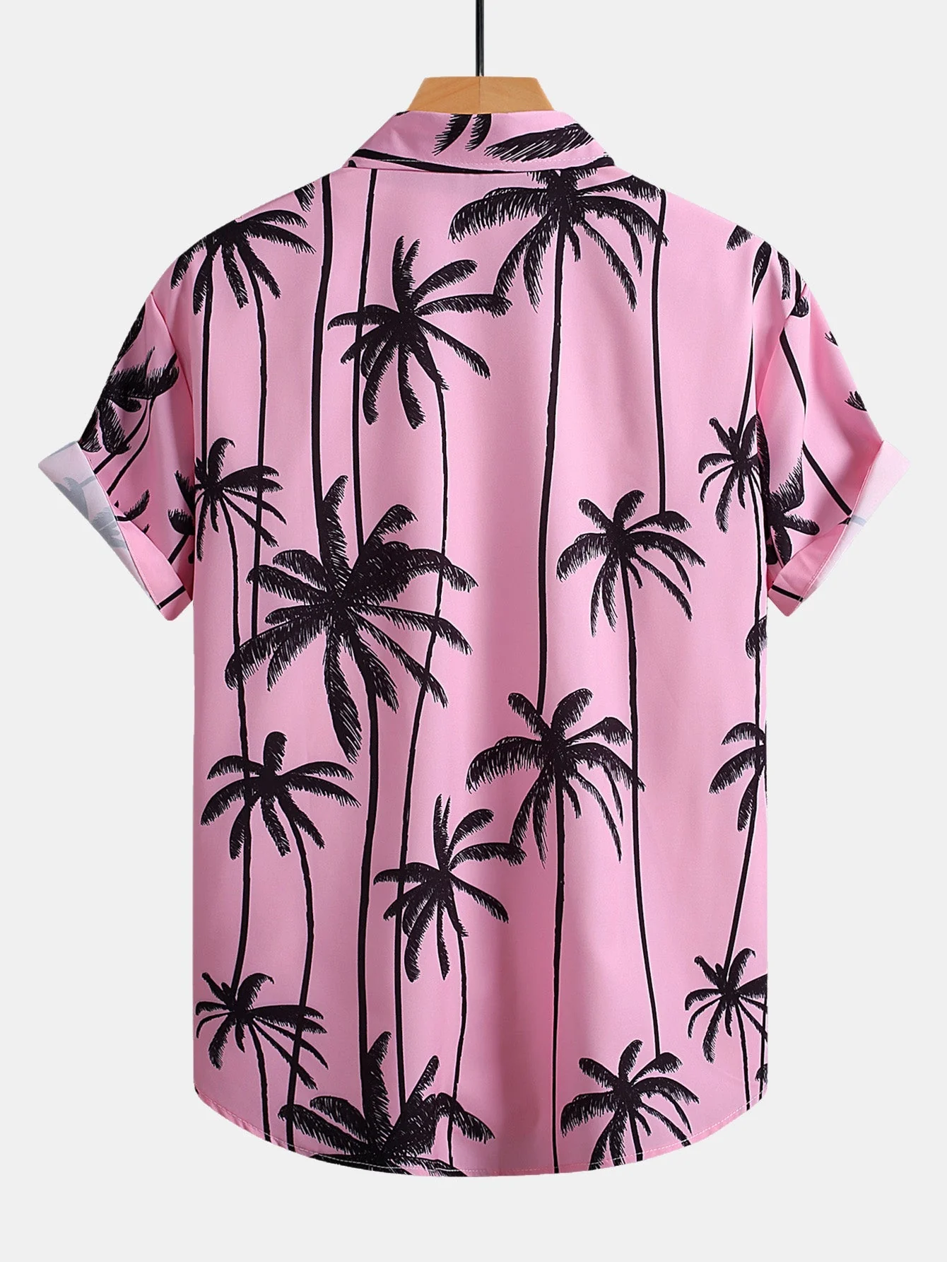 Allen® | Palm Tree Print Button Up Shirt - Image 2