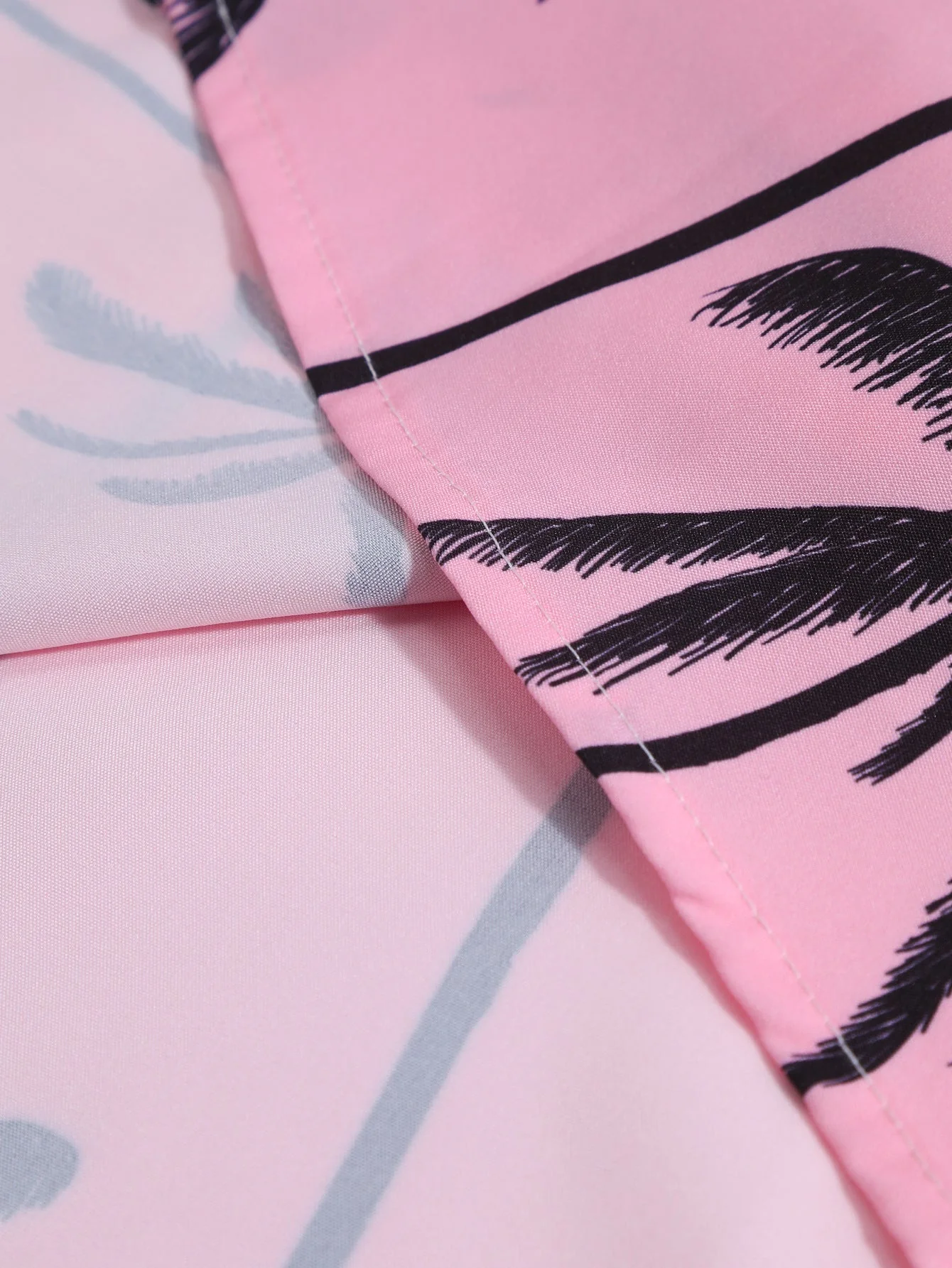Allen® | Palm Tree Print Button Up Shirt - Image 3