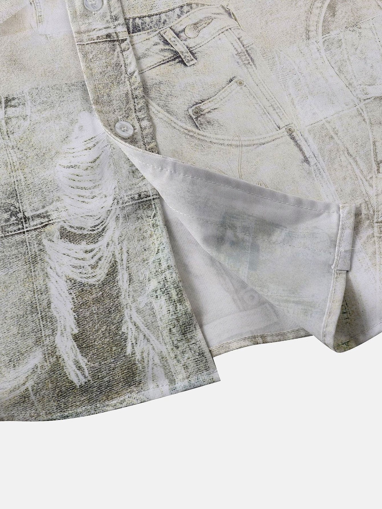Allen® | Vintage Denim Print Shirt - Image 4