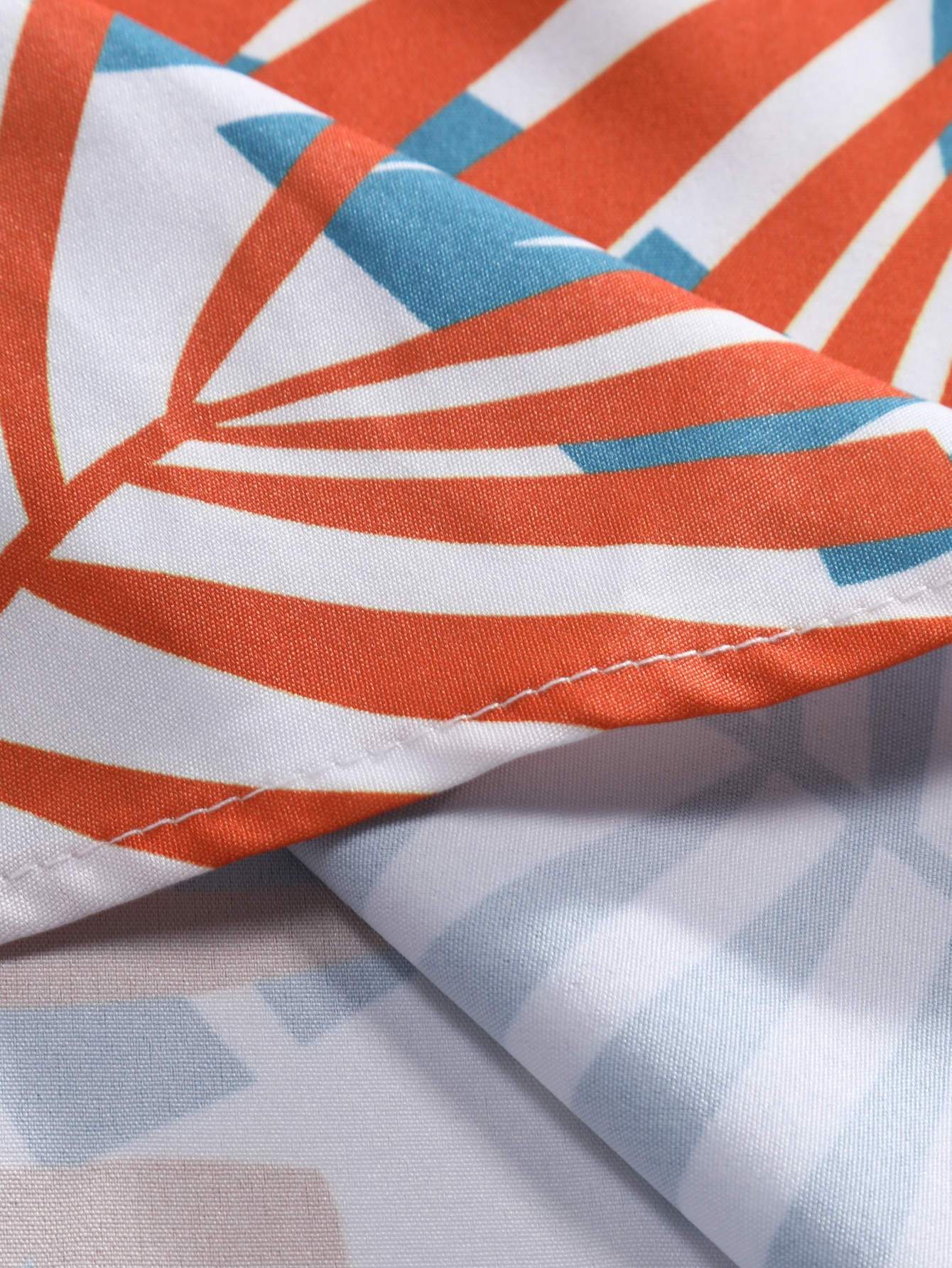 Almon® | Leaf Print Button Up Shirt - Image 5