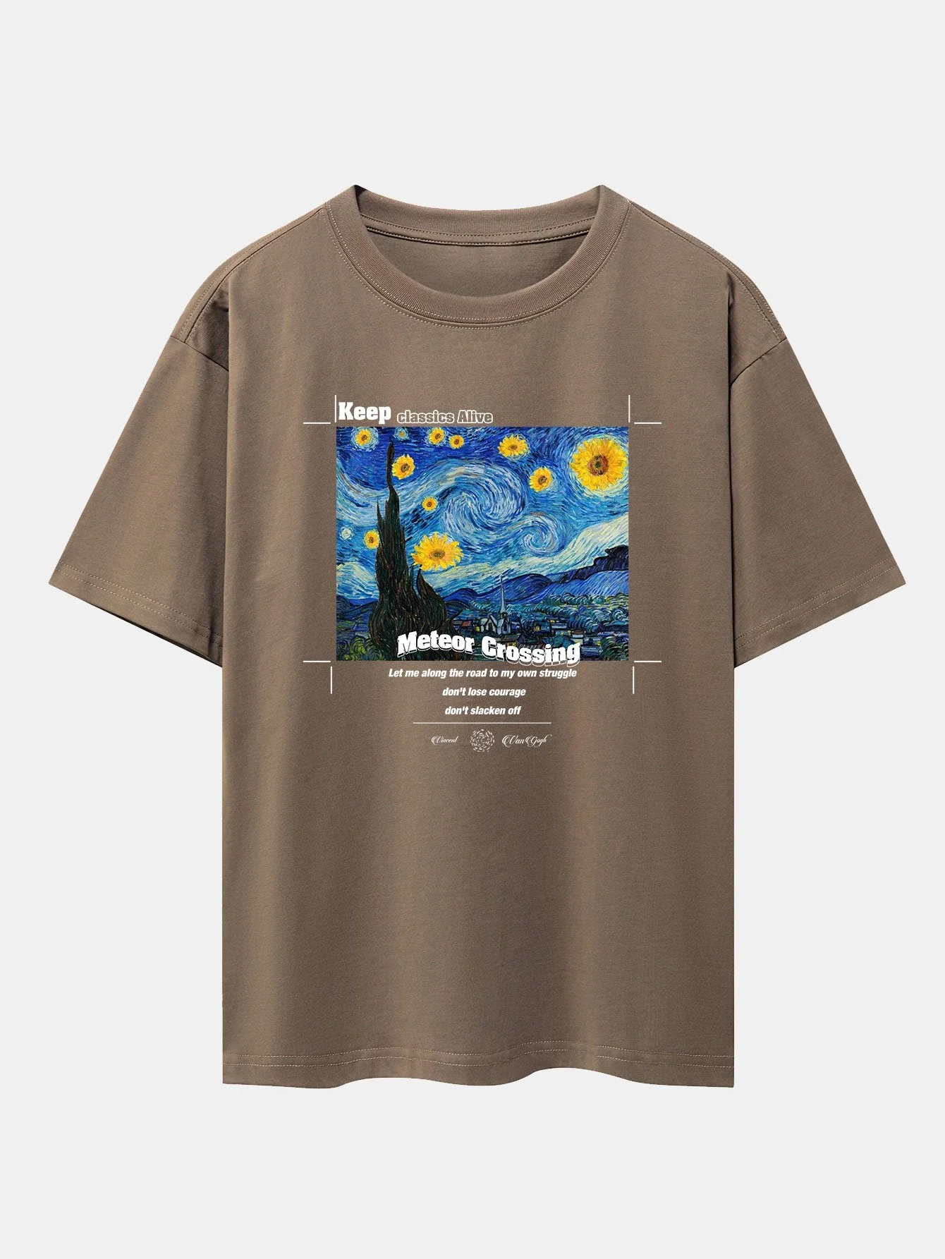 Alonso® | Abstract Painting Print Drop Shoulder Oversize T-Shirt - Image 5