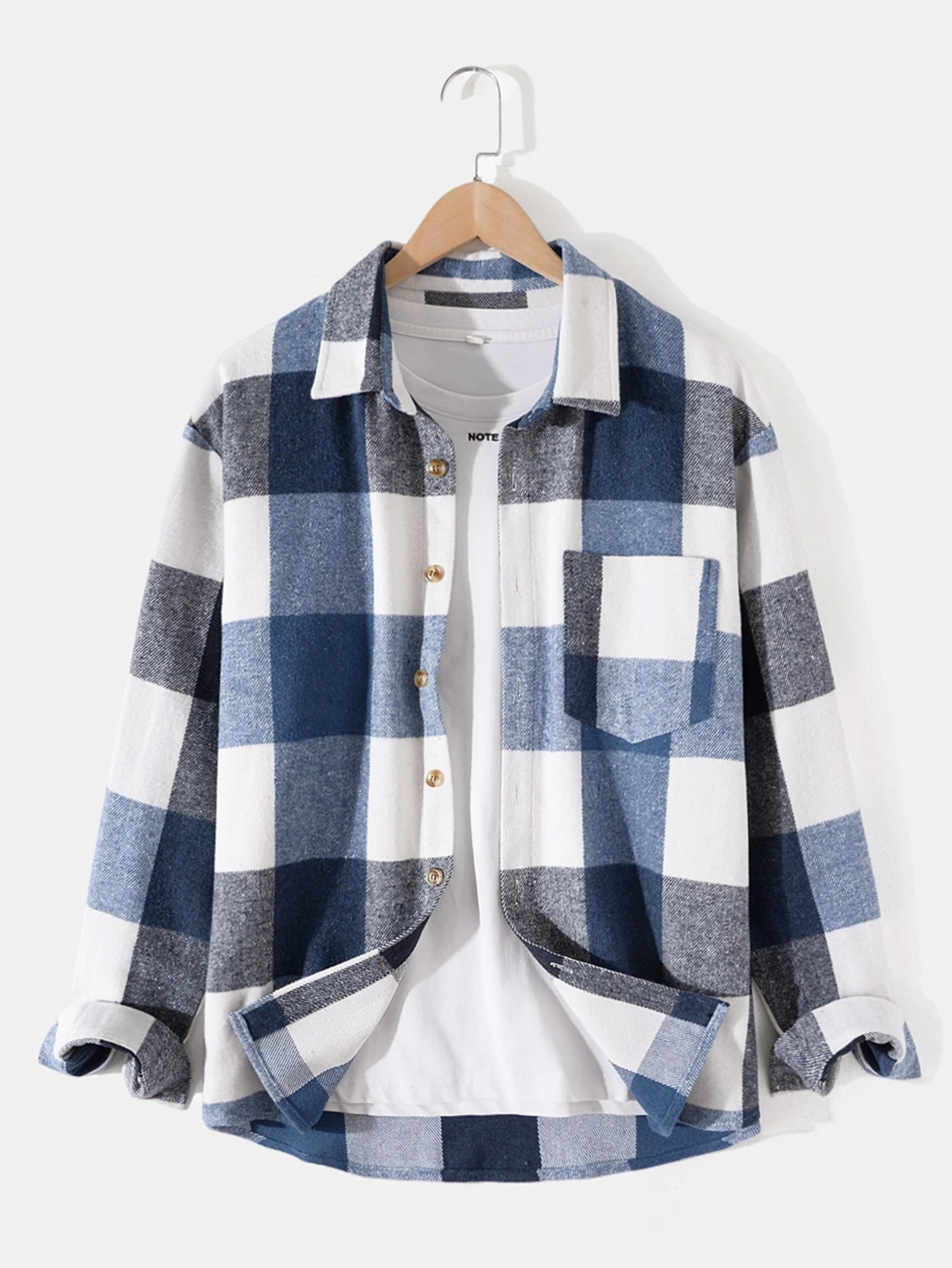 Alonso® | Flannel Plaid Overshirt - Image 3