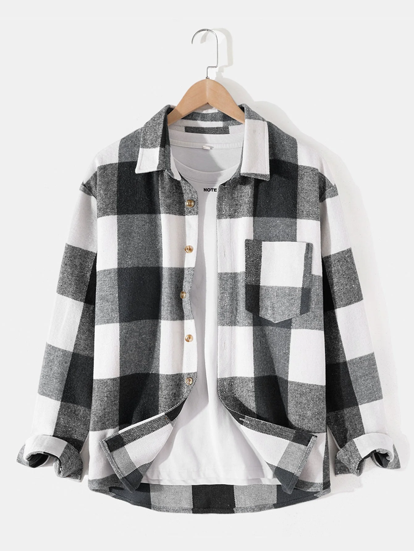 Alonso® | Flannel Plaid Overshirt - Image 5
