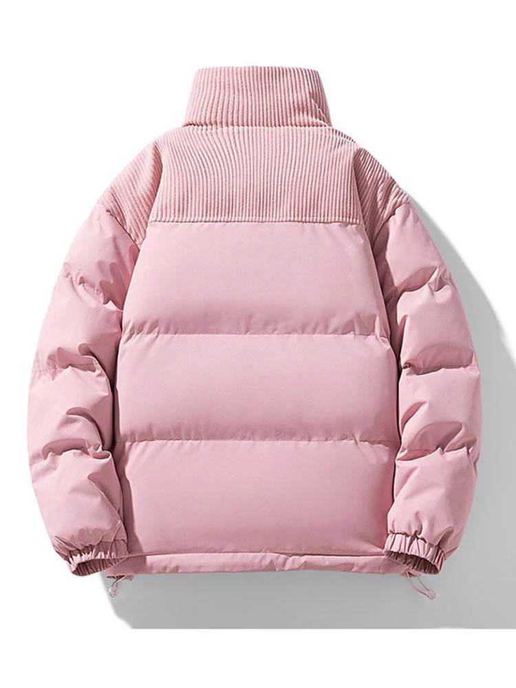Alonso | Corduroy Panel Puffer Coat - Image 12