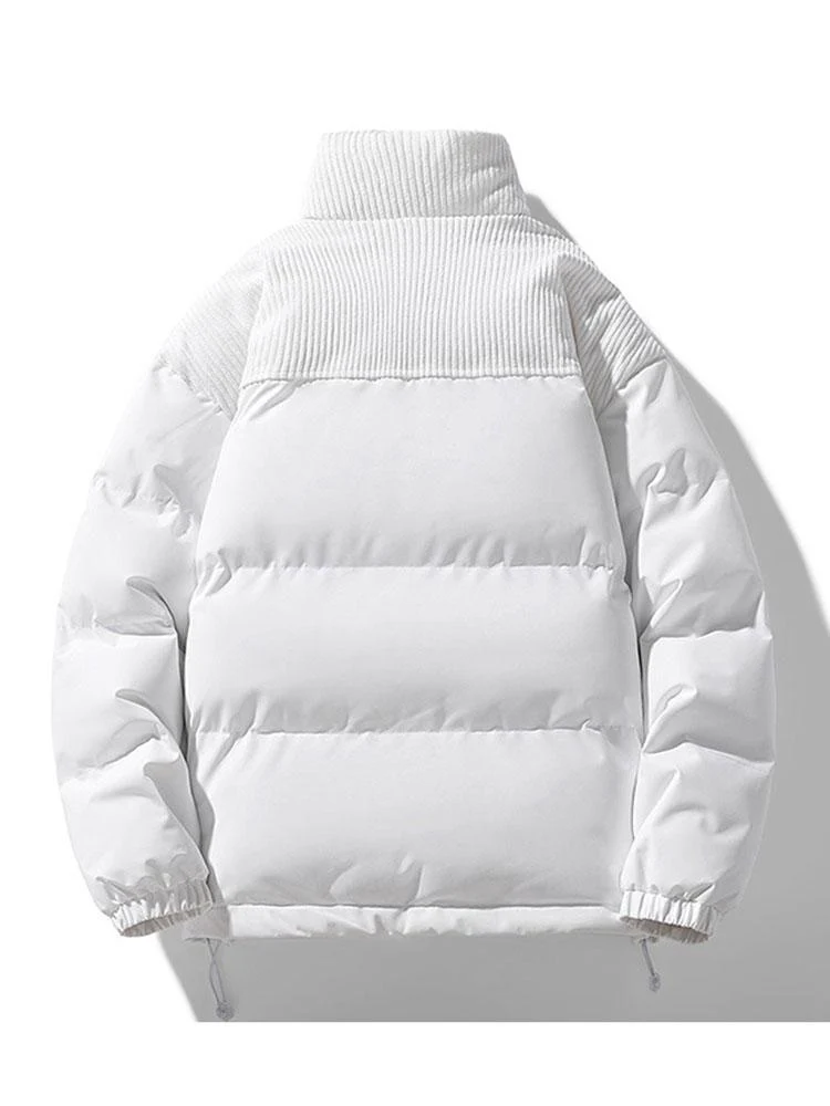 Alonso | Corduroy Panel Puffer Coat - Image 3