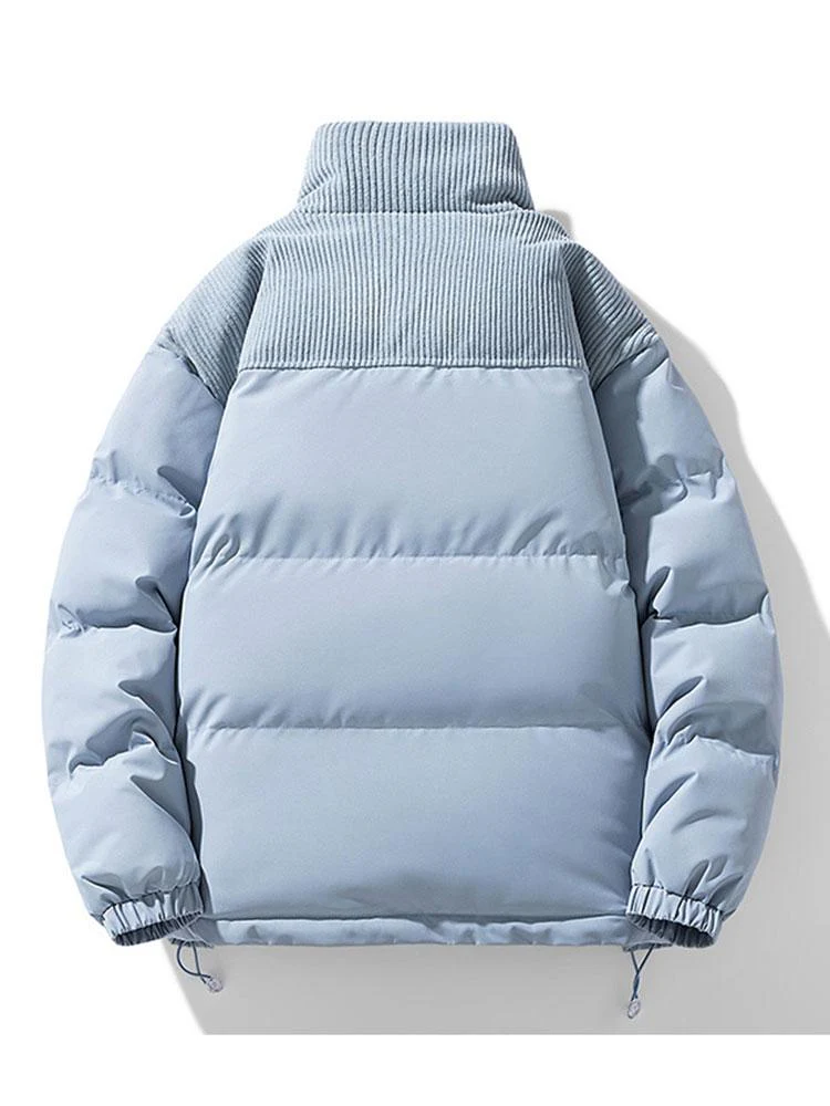 Alonso | Corduroy Panel Puffer Coat - Image 9