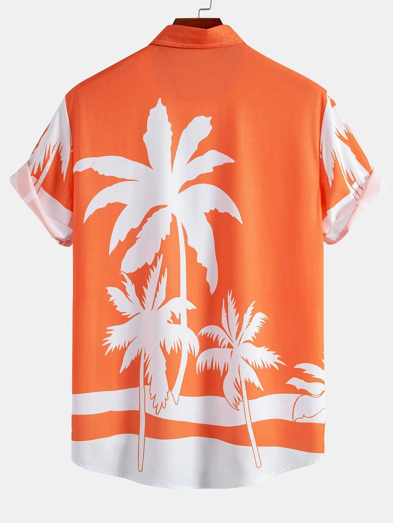 Alonzo® | Palm Tree Print Button Up Shirt - Image 2