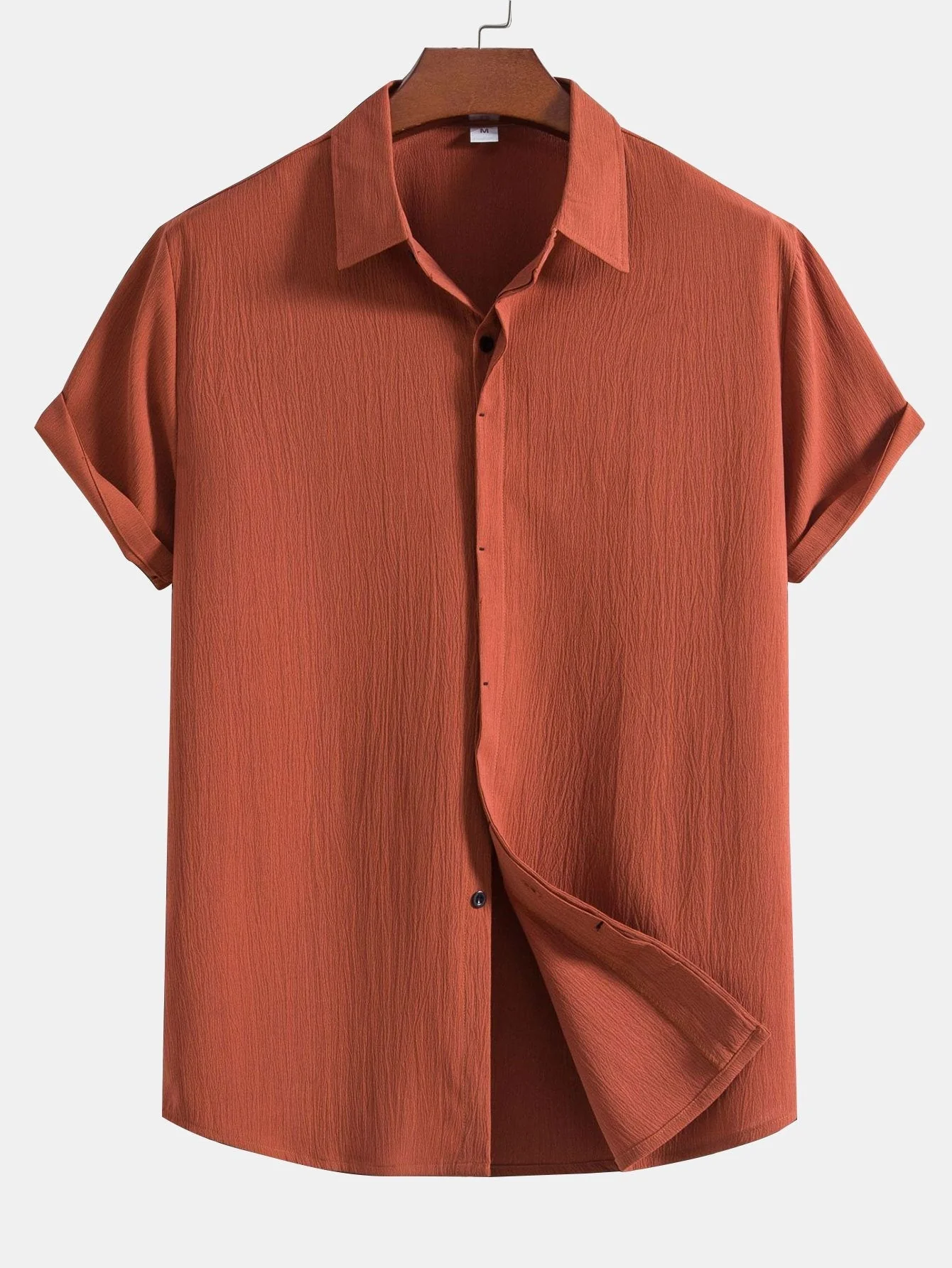 Aloys® | Wrinkled Concealed Fly Shirt - Image 3