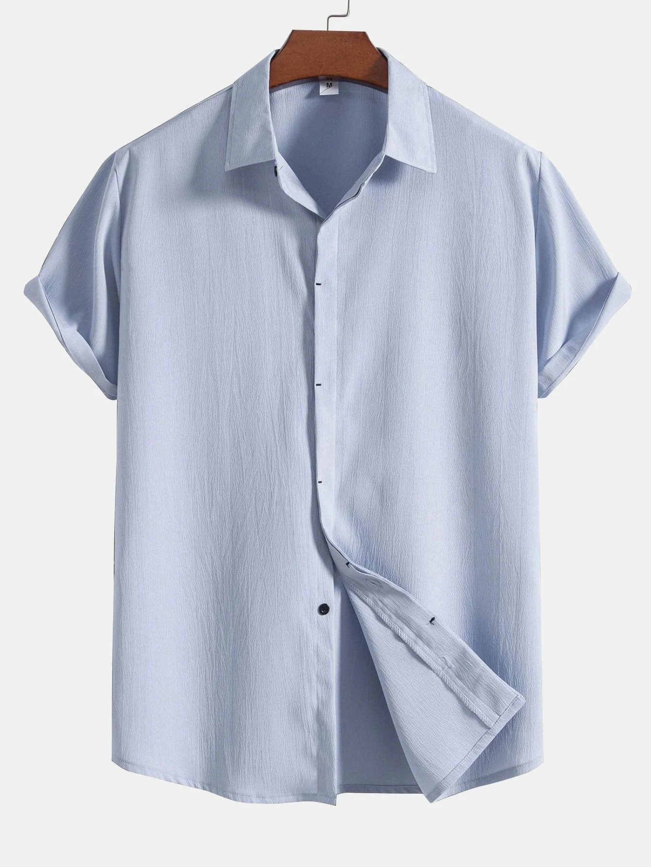 Aloys® | Wrinkled Concealed Fly Shirt - Image 4
