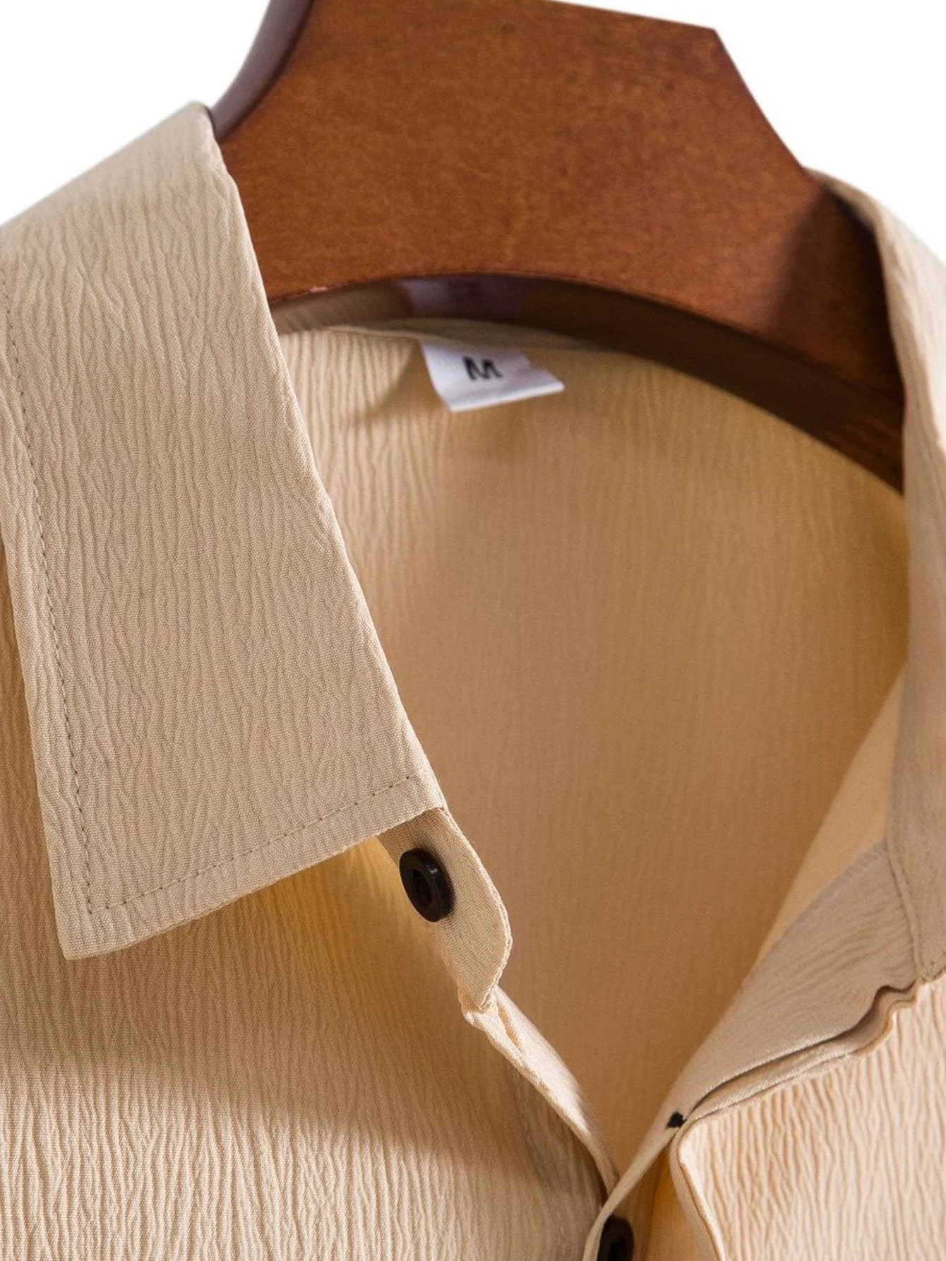 Aloys® | Wrinkled Concealed Fly Shirt - Image 8