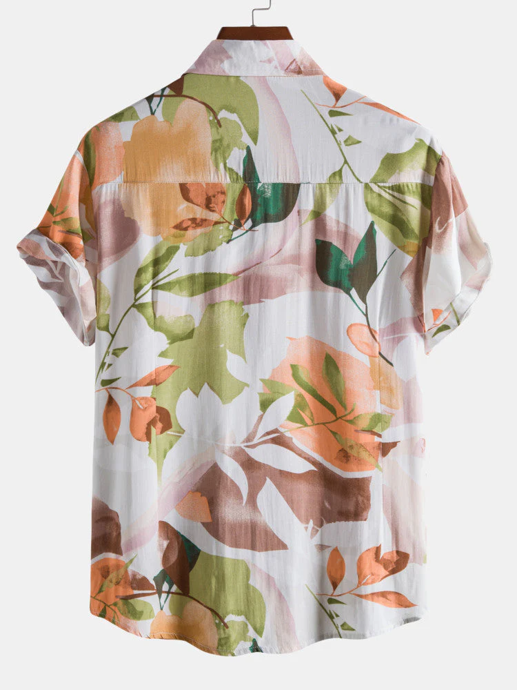 Aloysius® | Floral Print Revere Collar Shirts - Image 2