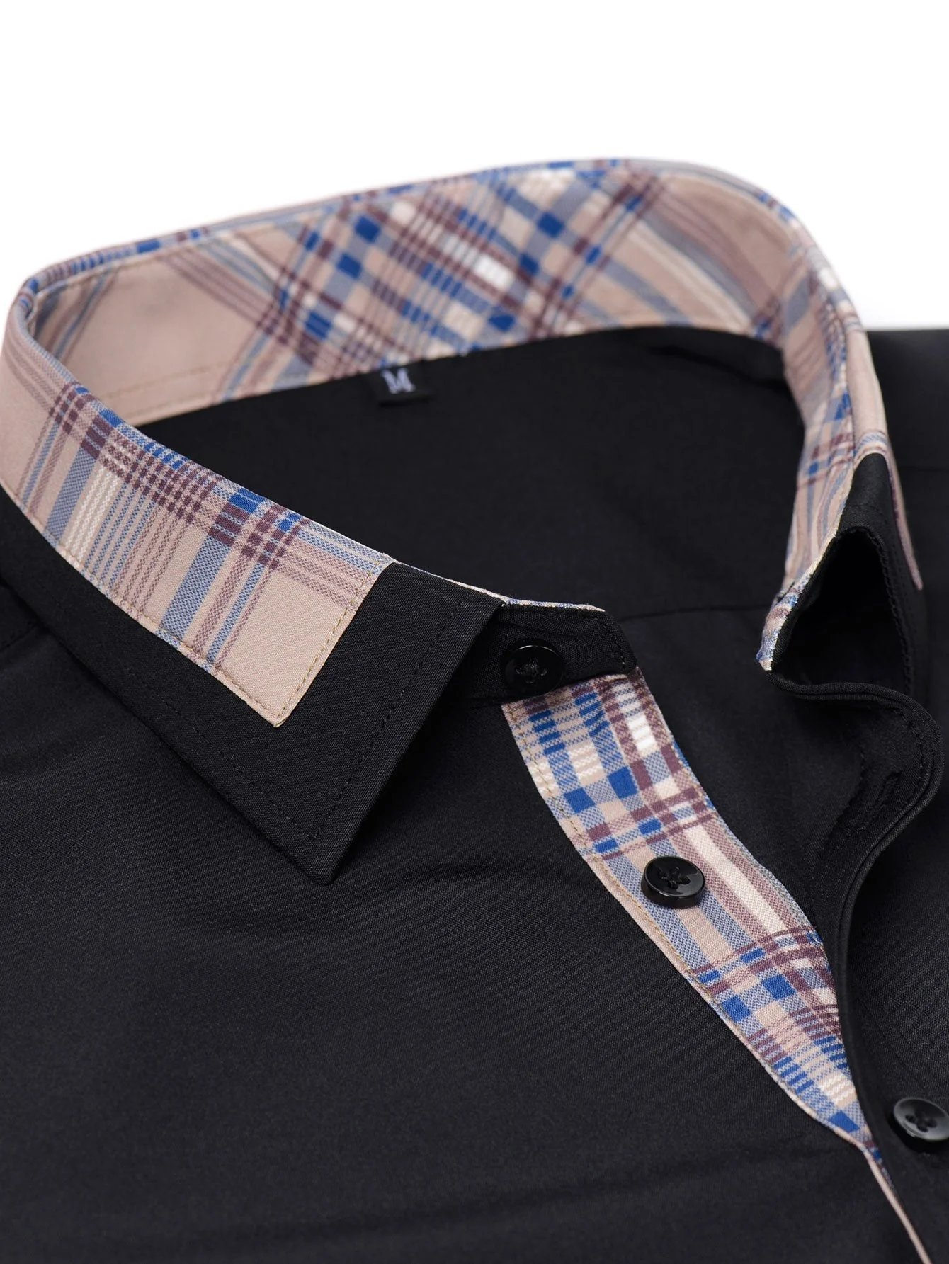 Althair® | Plaid Panel Button Up Shirt - Image 17