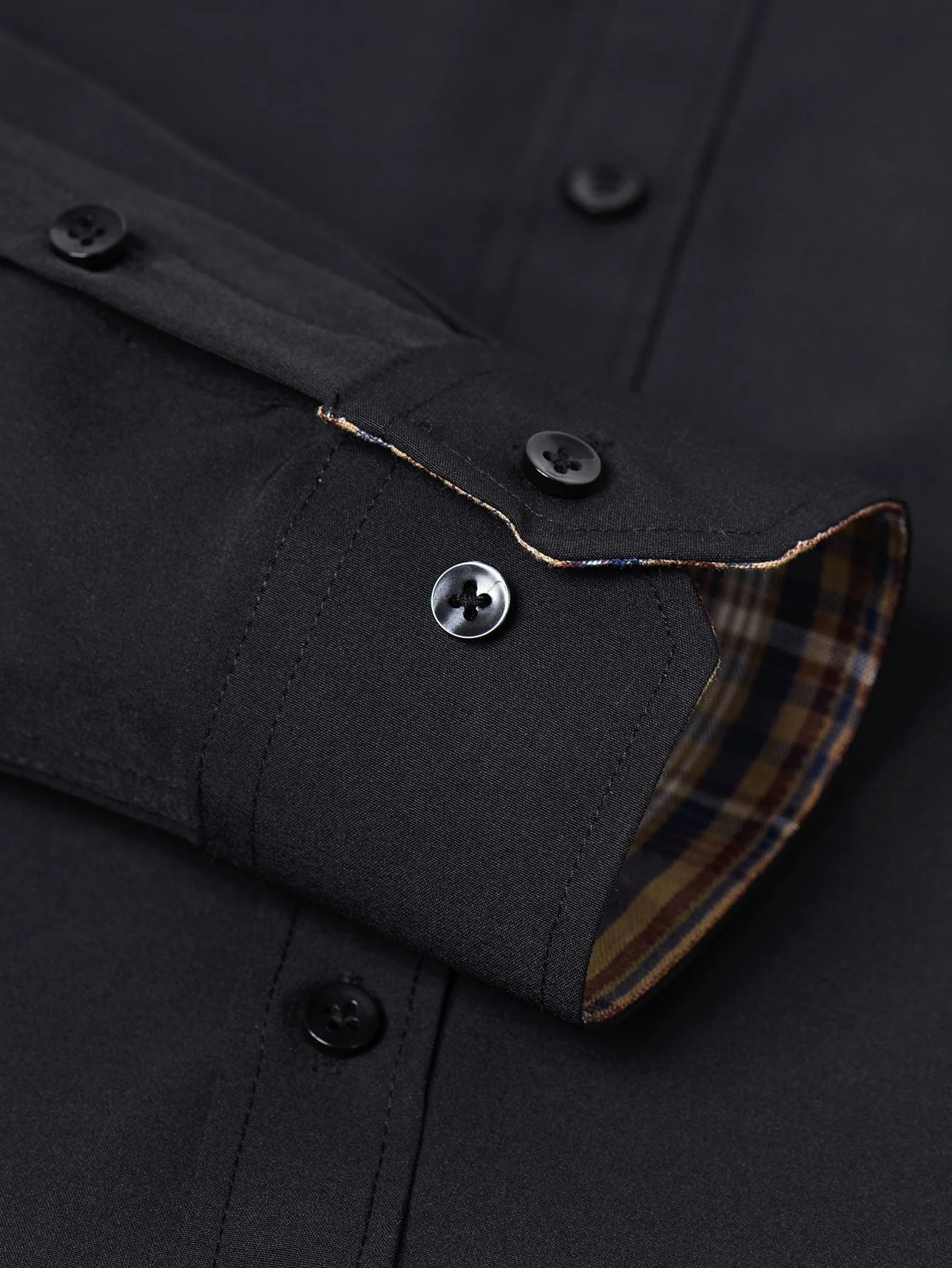 Althair® | Plaid Panel Button Up Shirt - Image 19