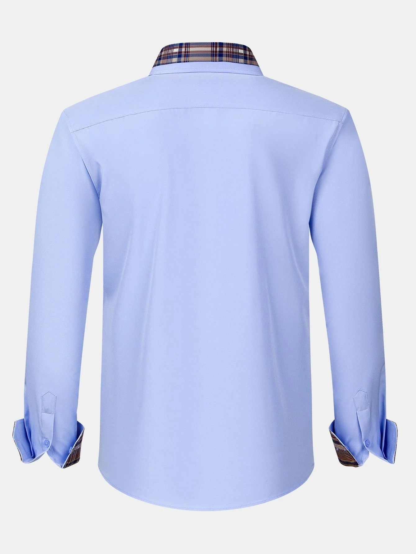 Althair® | Plaid Panel Button Up Shirt - Image 2