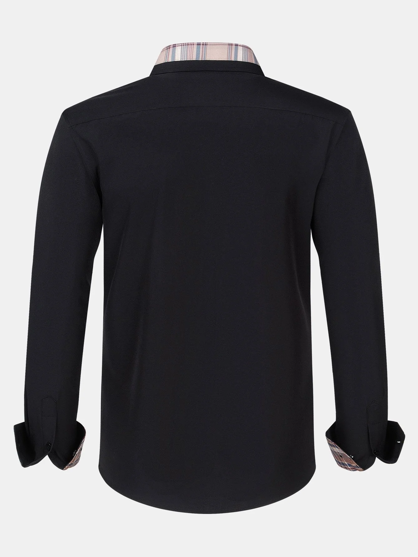 Althair® | Plaid Panel Button Up Shirt - Image 4