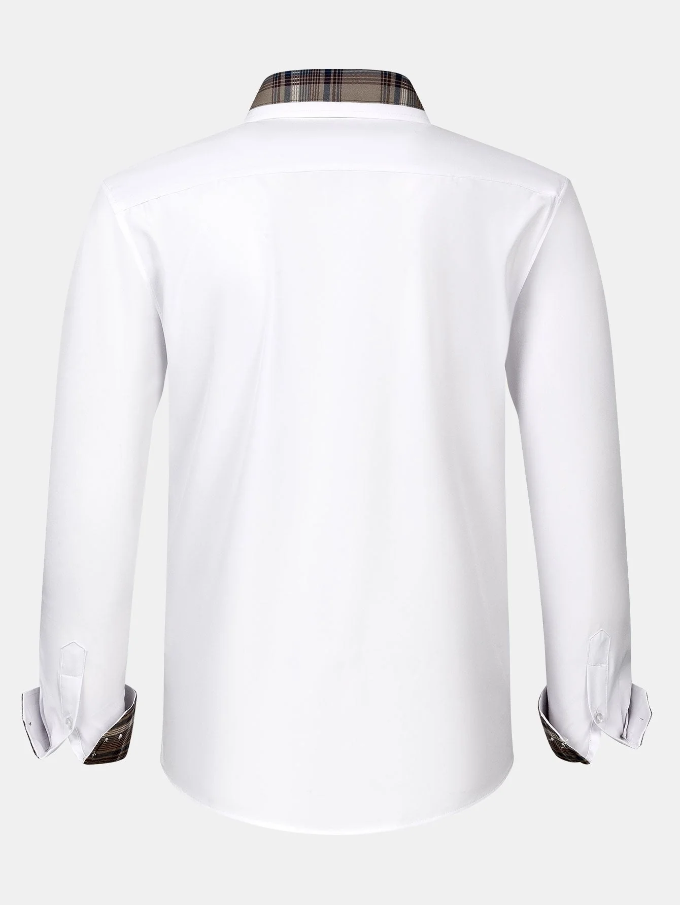 Althair® | Plaid Panel Button Up Shirt - Image 6