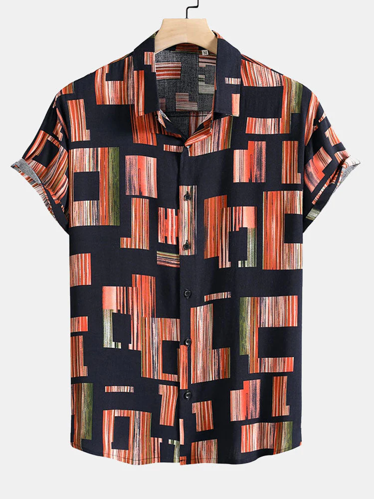 Alton® | Color Block Print Button Up Shirt - Image 5