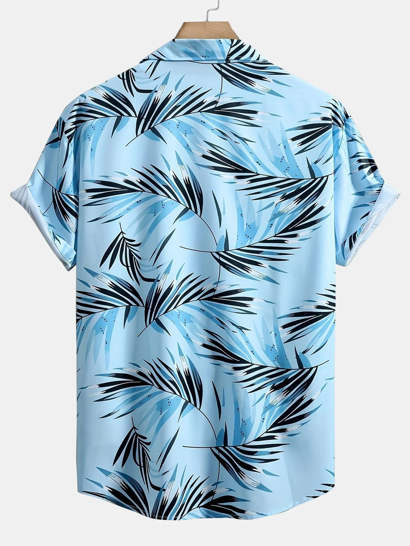Alured® | Leaf Print Button Up Shirt - Image 2