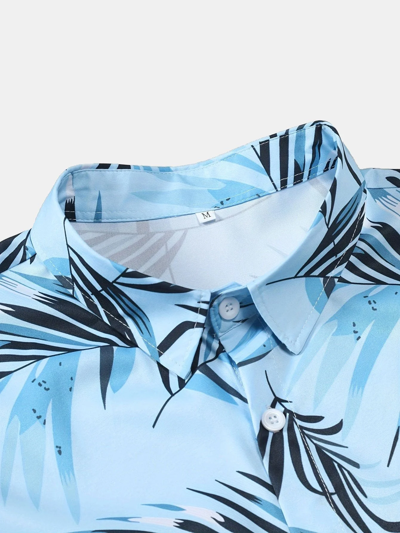 Alured® | Leaf Print Button Up Shirt - Image 7