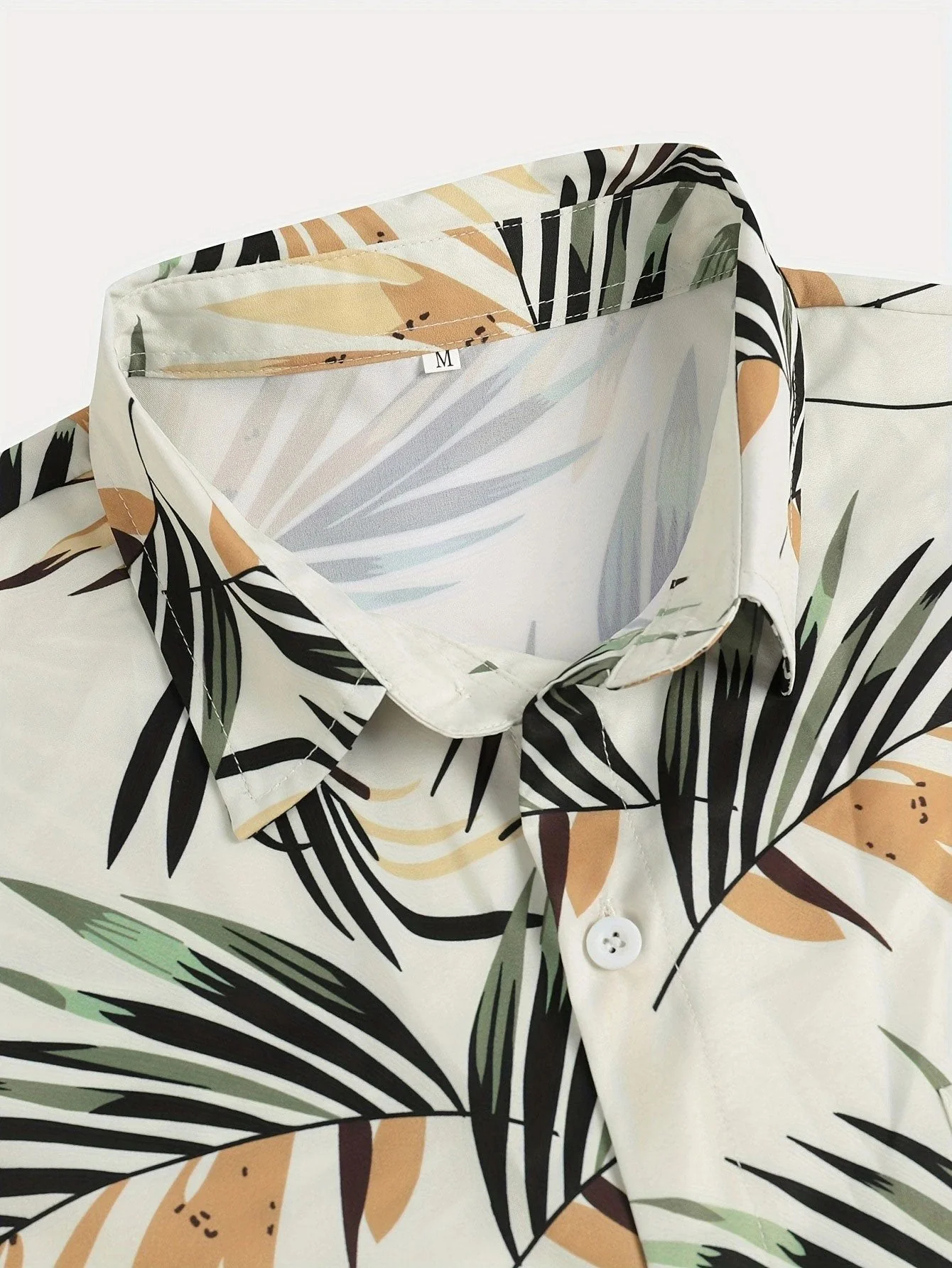 Alured® | Leaf Print Button Up Shirt - Image 8