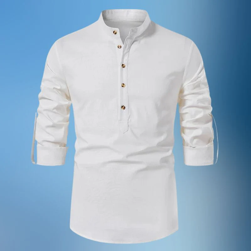 Álvaro® | Long Sleeve Linen Shirt - Image 2