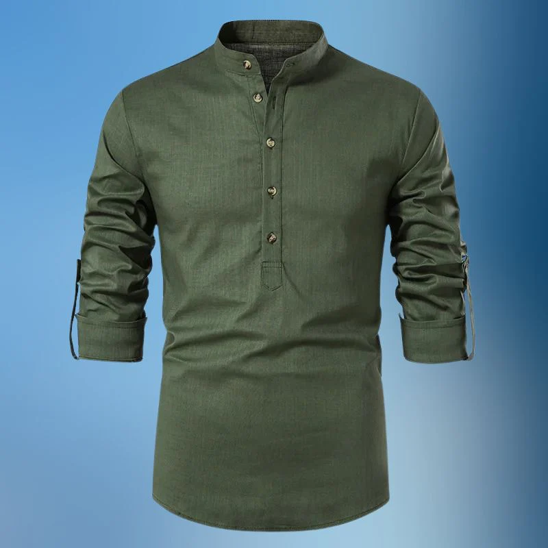 Álvaro® | Long Sleeve Linen Shirt - Image 3