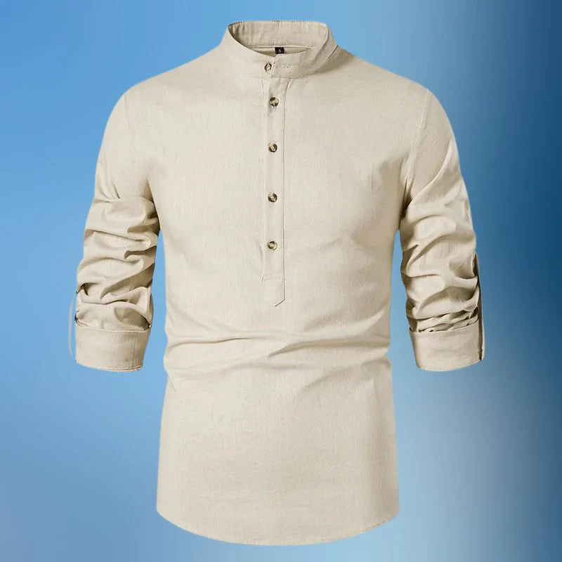 Álvaro® | Long Sleeve Linen Shirt - Image 4