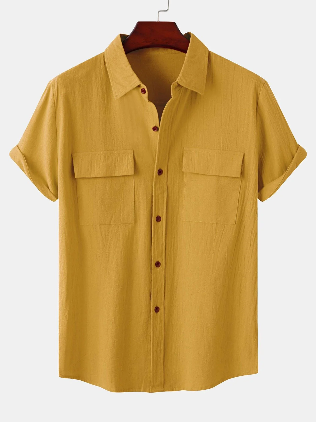 Alver® | Man Button Up Shirt With Patch Pockets - Image 10
