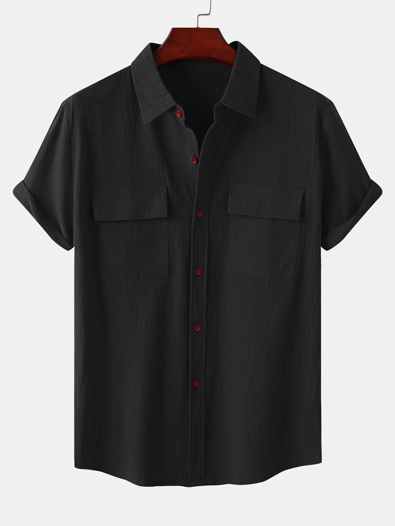 Alver® | Man Button Up Shirt With Patch Pockets - Image 5