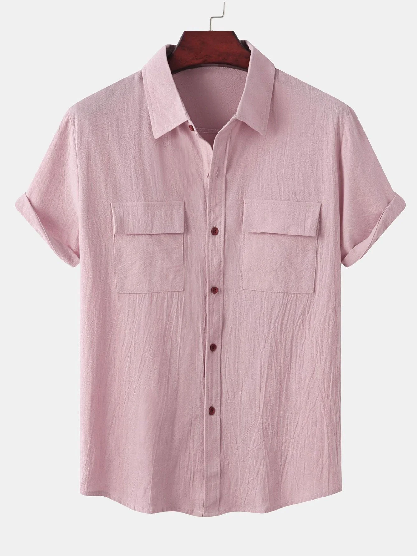 Alver® | Man Button Up Shirt With Patch Pockets - Image 8