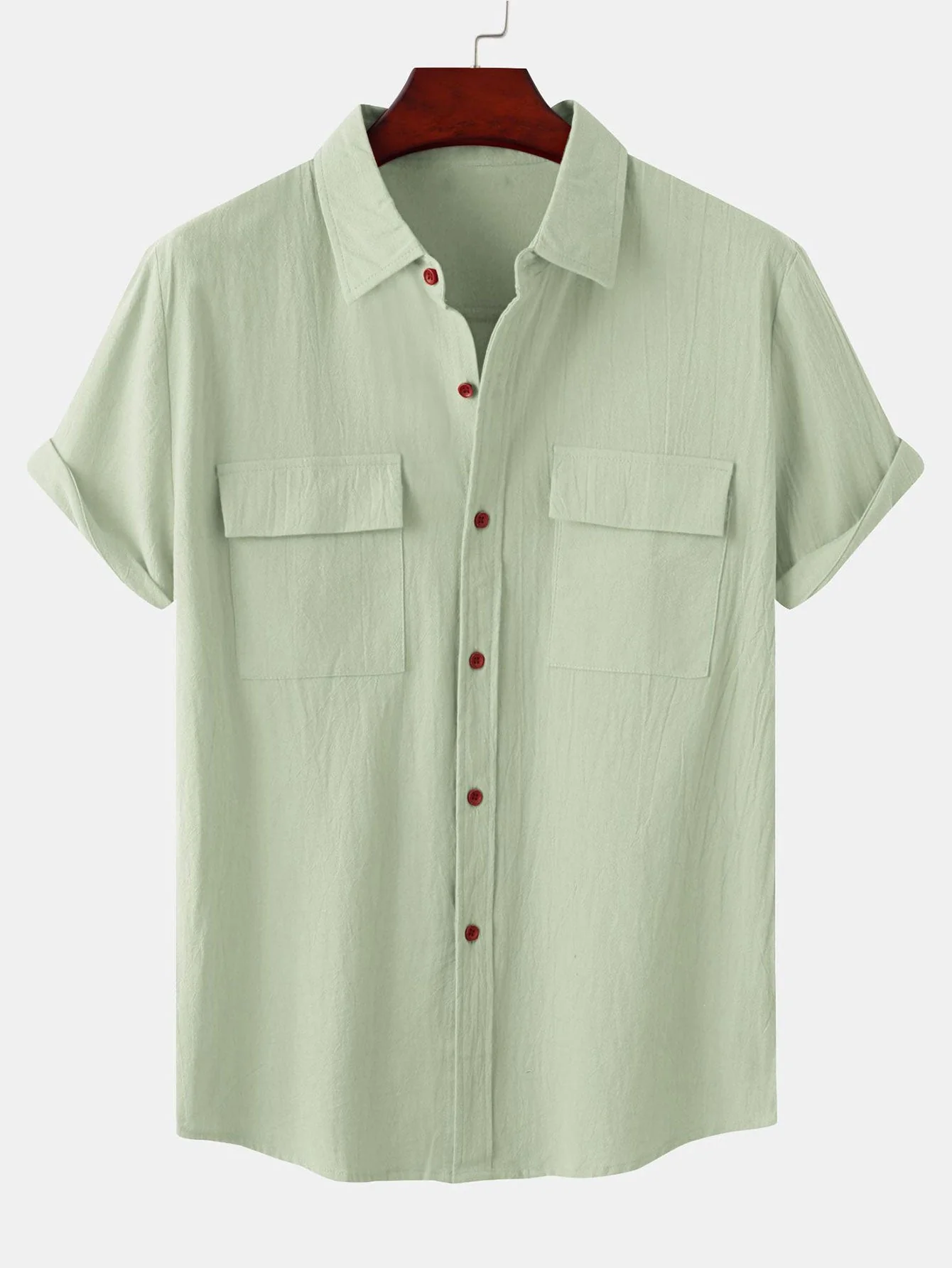 Alver® | Man Button Up Shirt With Patch Pockets - Image 9