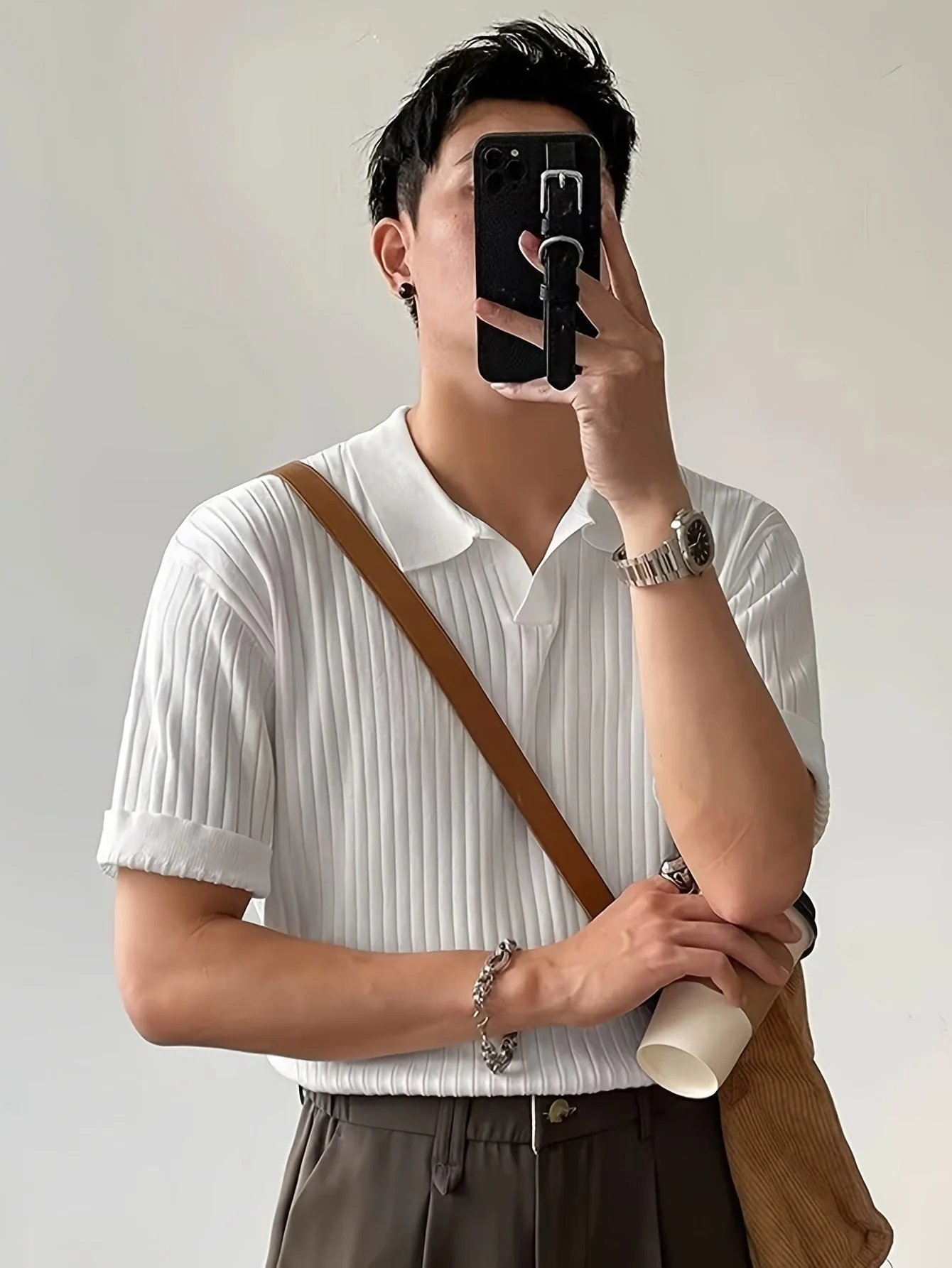Alvin | Men's Knit Polo Shirt - Image 2