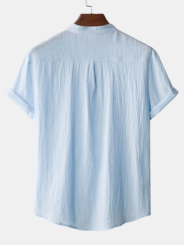 Amaan® | Henry Collar Shirt With Pocket - Image 6