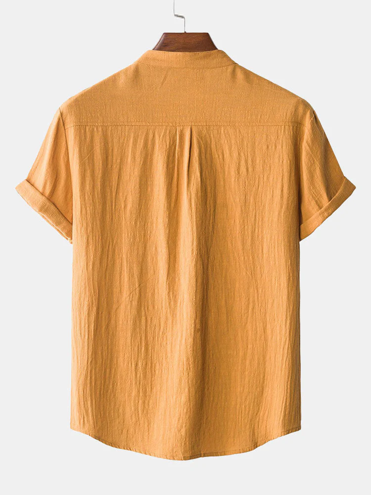 Amaan® | Henry Collar Shirt With Pocket - Image 8