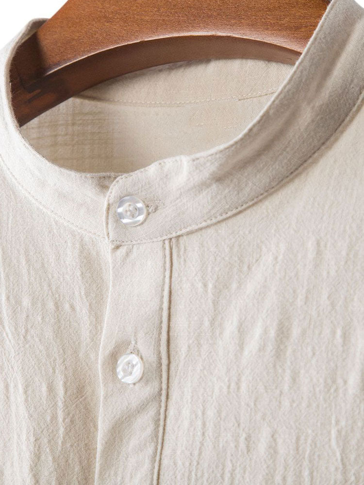 Amaan® | Henry Collar Shirt With Pocket - Image 9