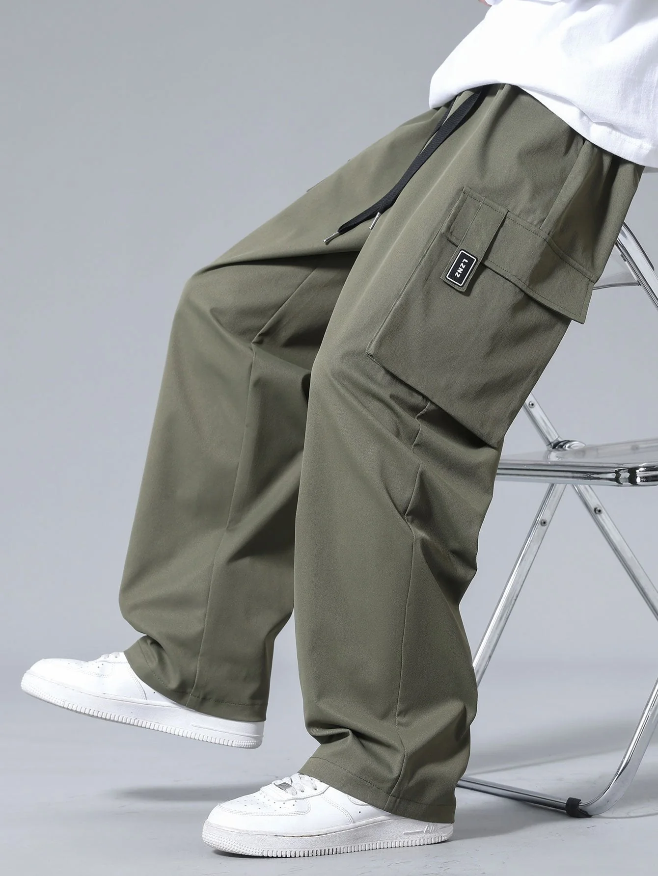 Amadeo® | Drawstring Cargo Pants - Image 3