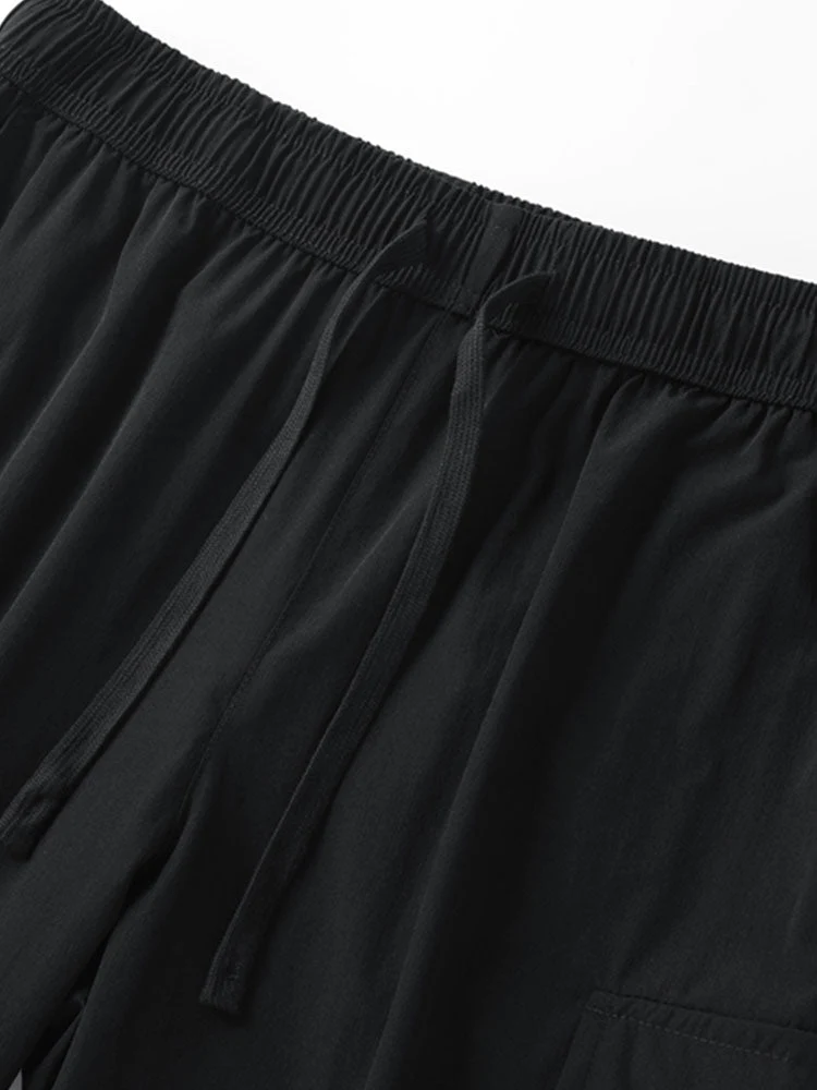 Amadeus | Solid Drawstring Cargo Shorts - Image 7