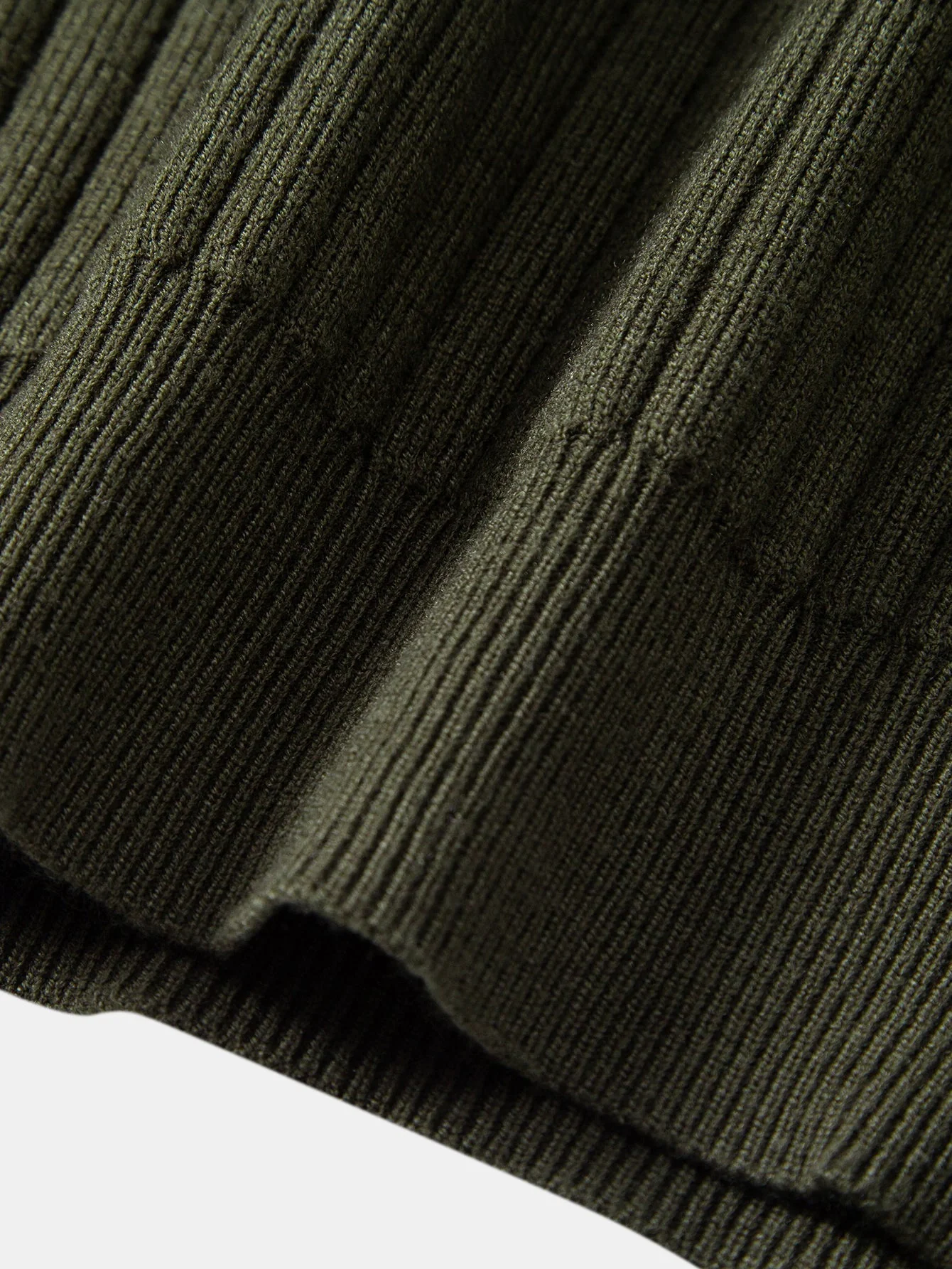 Amalio® | Long Sleeve Ribbed Knit Johnny Collar Polo Shirt - Image 4